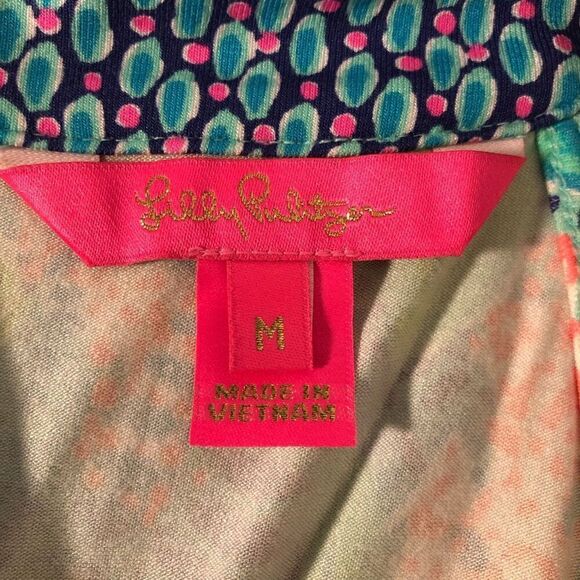 Lilly Pulitzer Womens Reflections Monterrey Long Dress Multicolor Medium - Picture 10 of 10